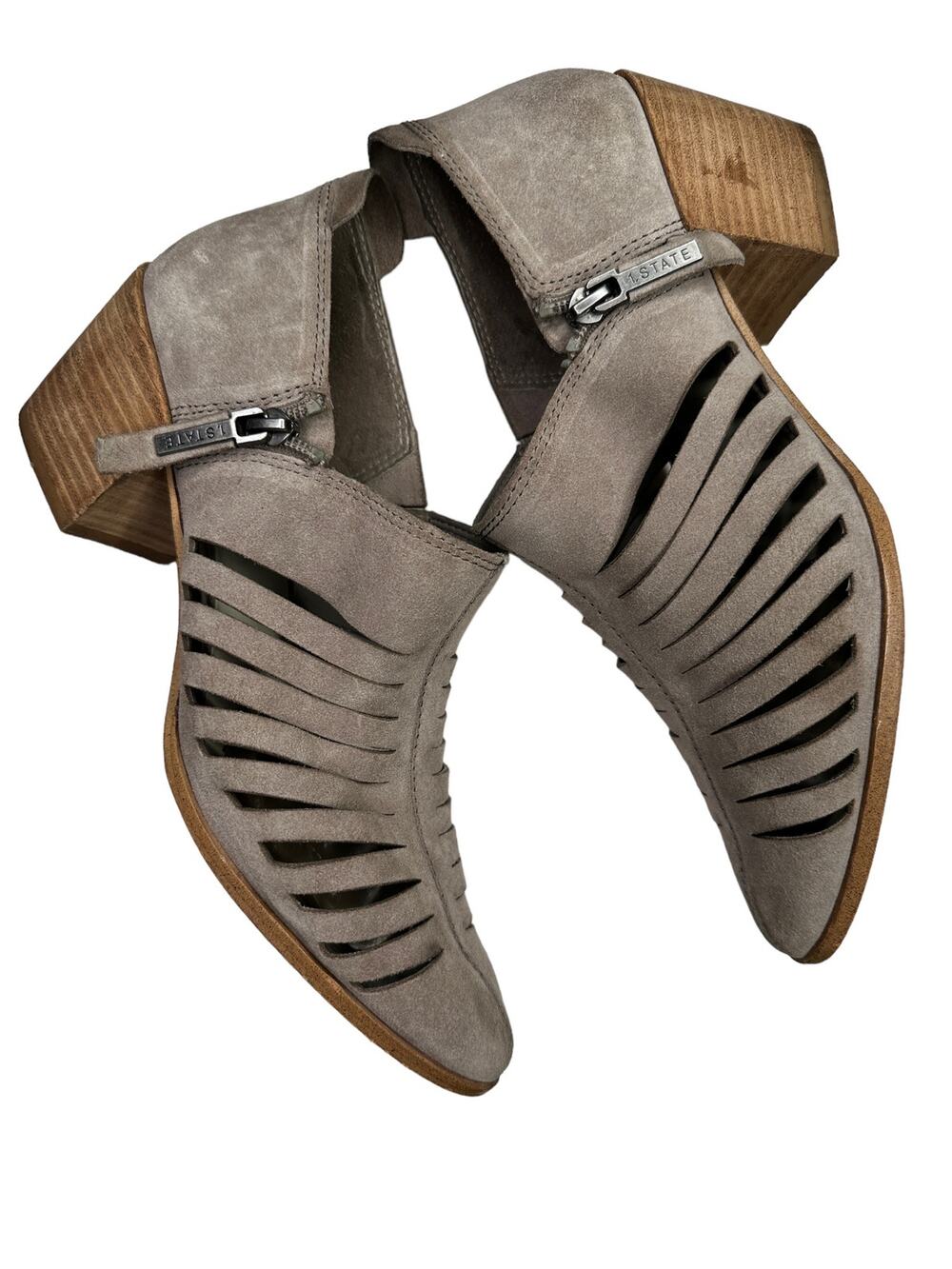 1 State Arnet tan suede leather bootie 10